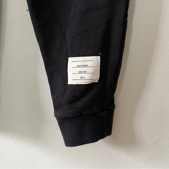 Thom Browne Double Face Knit Tonal 4-bar Sweatpants Size Small - Picture 4 of 11